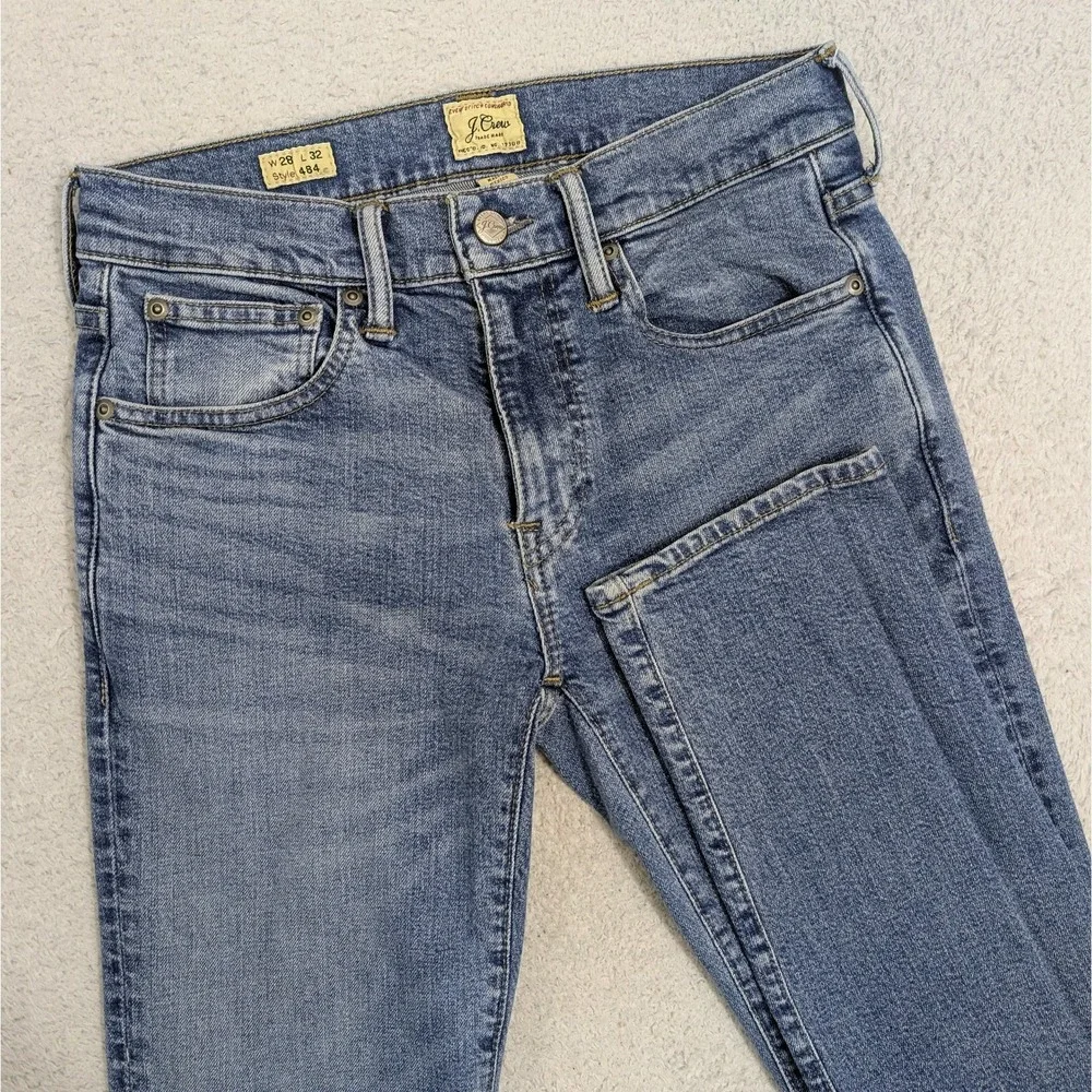 J. Crew 484 Stretch Light Wash Blue‎ Denim Jeans Size 28X32 AW289